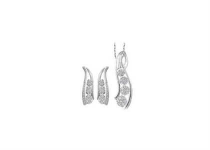 Rhodium Plated | Fashion Pendant Sets